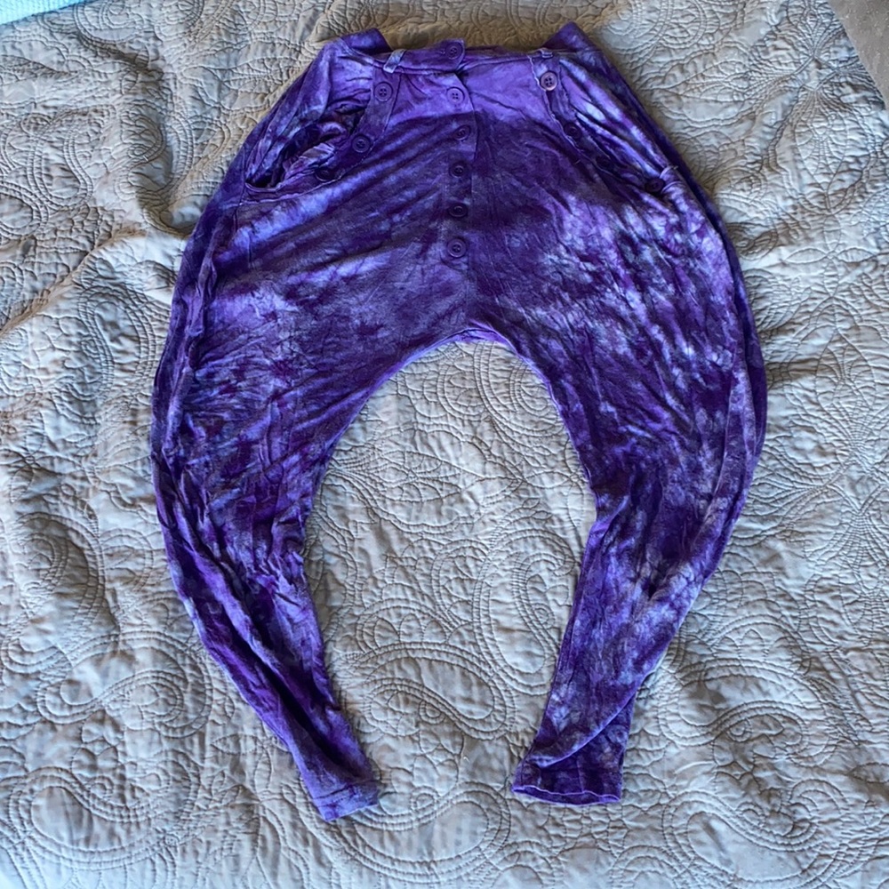 Urban Empire purple Tye dye Haram pants - Picture 5 of 5